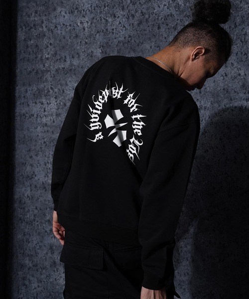 GUIDER(ガイダー)の「【GUIDER】クロス スウェット シャツ / Cross Sweat Shirt(スウェット・メンズ・ブラック/ホワイト系・S/M/L)」の16枚目の写真