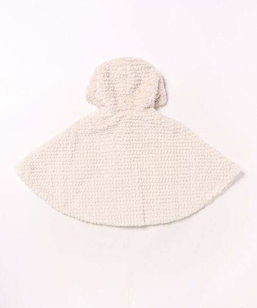 HAKKA BABY（ハッカベビー）の「[ベビー]ドットファーポンチョ（ポンチョ・キッズ・ピンク/ベージュ・FREE）」の3枚目の写真