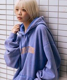 【BEN DAVIS/ベンデイビス】アーチロゴキモウフーディー ヴィンテージ加工 カレッジロゴ 裏起毛 プルオーバーパーカー