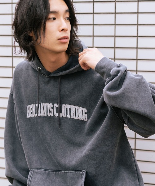 BEN DAVIS/ベンデイビス】アーチロゴキモウフーディー ヴィンテージ