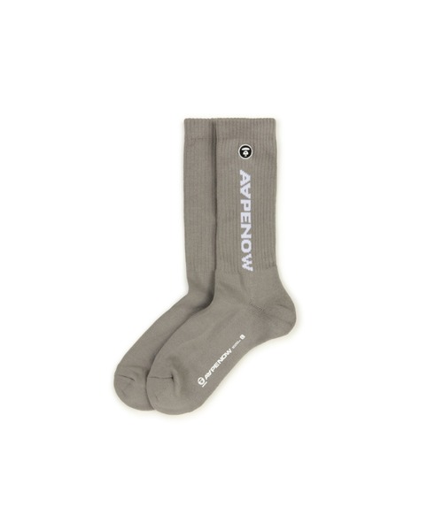 AAPE BY A BATHING APE（エーエイプバイアベイシングエイプ）の「AAPE NOW SOCKS（ソックス/靴下・メンズ・ライトブルー/ブラック/ホワイト/グレー系その他6・SMALL/LARGE）」の3枚目の写真