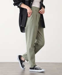 OMNES Another Edition スーパーストレッチツイルタックパンツ