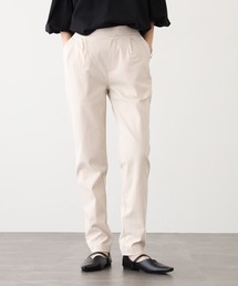 OMNES Another Edition スーパーストレッチツイルタックパンツ