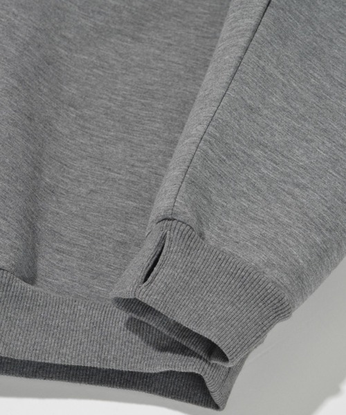 SUPERTHANKS(スーパーサンクス)の「無地クルーネック/Double-knit Crew-neck (無地)(スウェット・メンズ・アッシュグレー/ダークアッシュ/ブラック・S/M/L)」の11枚目の写真