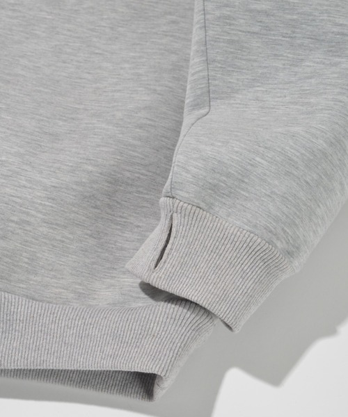 SUPERTHANKS(スーパーサンクス)の「無地クルーネック/Double-knit Crew-neck (無地)(スウェット・メンズ・アッシュグレー/ダークアッシュ/ブラック・S/M/L)」の9枚目の写真