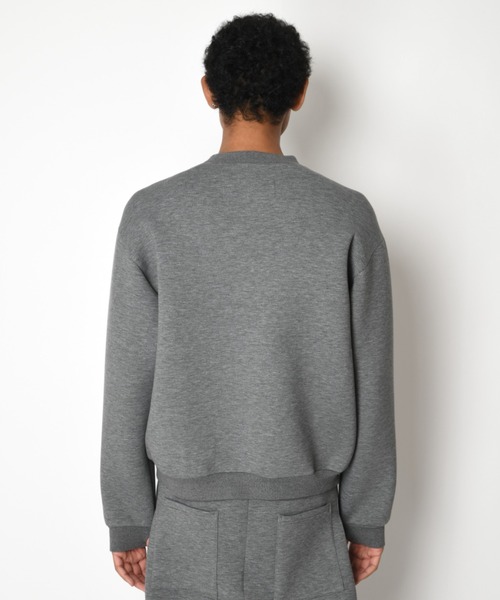 SUPERTHANKS(スーパーサンクス)の「無地クルーネック/Double-knit Crew-neck (無地)(スウェット・メンズ・アッシュグレー/ダークアッシュ/ブラック・S/M/L)」の6枚目の写真