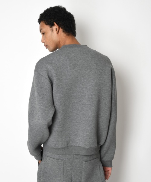 SUPERTHANKS(スーパーサンクス)の「無地クルーネック/Double-knit Crew-neck (無地)(スウェット・メンズ・アッシュグレー/ダークアッシュ/ブラック・S/M/L)」の7枚目の写真