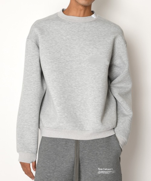 SUPERTHANKS(スーパーサンクス)の「無地クルーネック/Double-knit Crew-neck (無地)(スウェット・メンズ・アッシュグレー/ダークアッシュ/ブラック・S/M/L)」の4枚目の写真