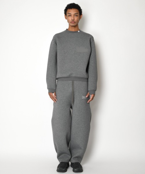 SUPERTHANKS(スーパーサンクス)の「無地クルーネック/Double-knit Crew-neck (無地)(スウェット・メンズ・アッシュグレー/ダークアッシュ/ブラック・S/M/L)」の5枚目の写真
