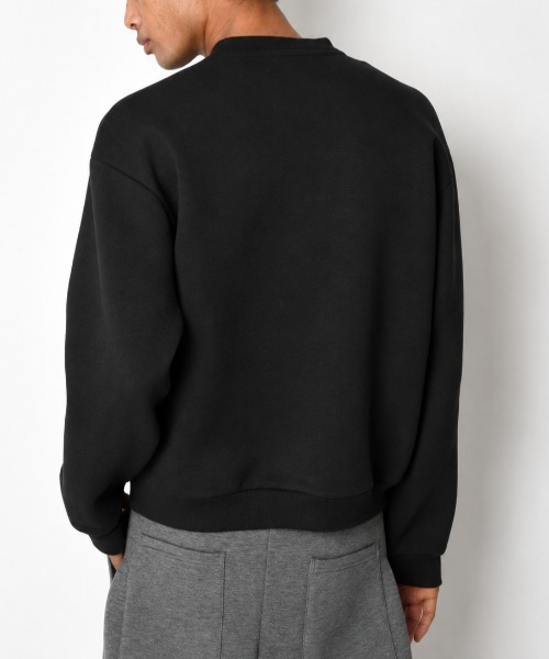 SUPERTHANKS(スーパーサンクス)の「無地クルーネック/Double-knit Crew-neck (無地)(スウェット・メンズ・アッシュグレー/ダークアッシュ/ブラック・S/M/L)」の16枚目の写真