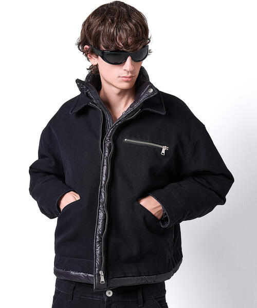 DANKE SCHON（ダンケシェーン）の「DankeSchon/ダンケシェーン/DUCK LAYER BLOUSON（ブルゾン・メンズ・ブラック/ベージュ・M/L）」の3枚目の写真