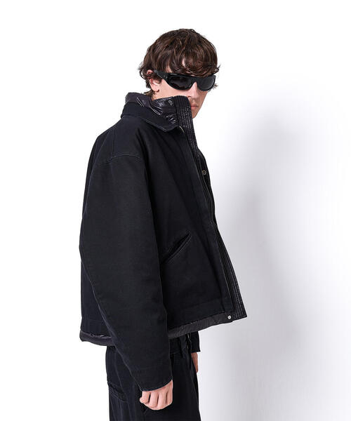 DANKE SCHON（ダンケシェーン）の「DankeSchon/ダンケシェーン/DUCK LAYER BLOUSON（ブルゾン・メンズ・ブラック/ベージュ・M/L）」の4枚目の写真