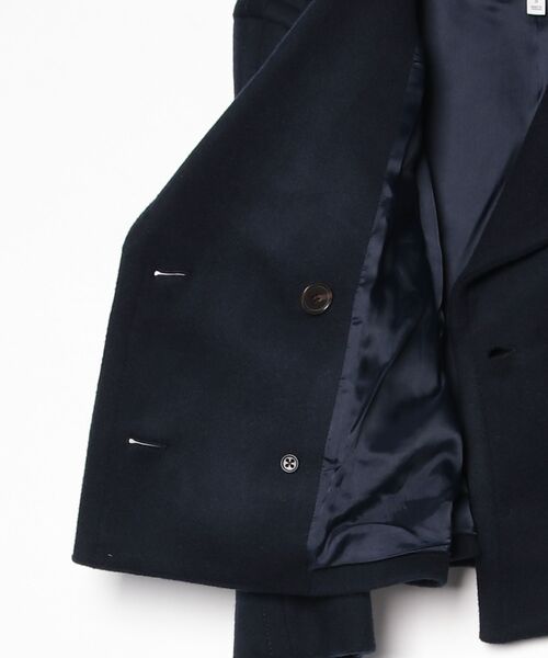 イタリアン メルトン ウール ブレンド カーコート（ピーコート