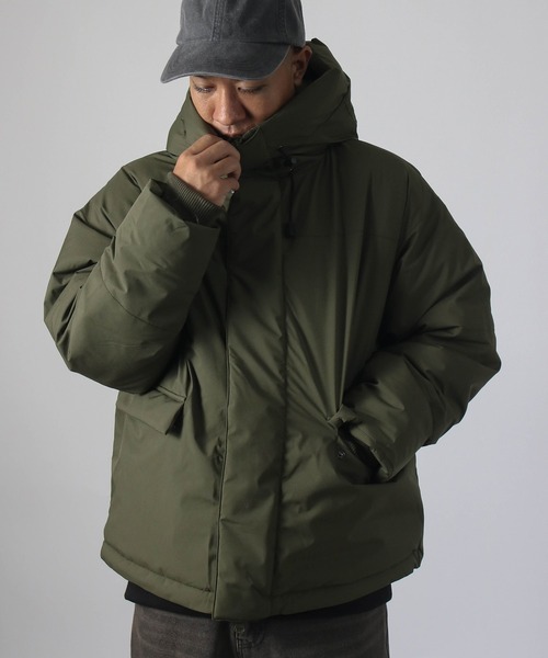 Nylaus】撥水/防風 ポリタスラン ファイバー中綿 シームレス ハーフ