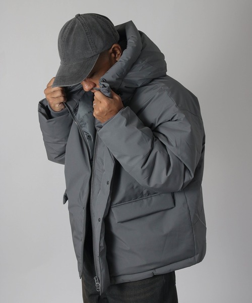 Nylaus】撥水/防風 ポリタスラン ファイバー中綿 シームレス ハーフ