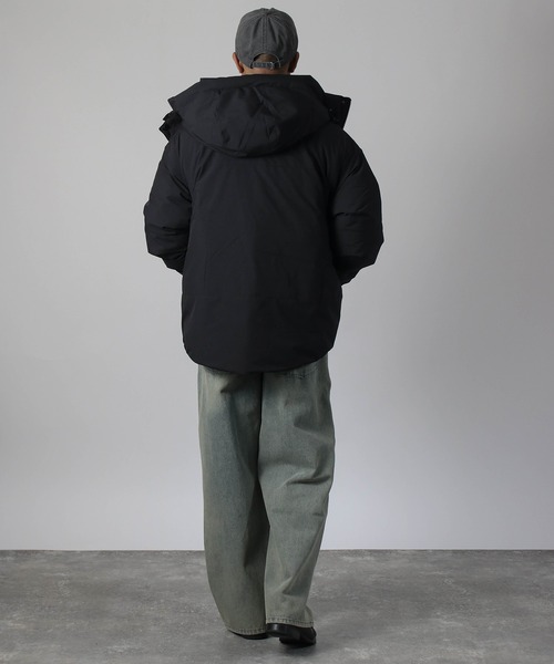 NYLAUS（ナイラス）の「【Nylaus】撥水/防風 ポリタスラン ファイバー中綿 シームレス ハーフジャケット 中綿ジャケット（ダウンジャケット/コート・メンズ・ブラック/カーキ/グレイッシュベージュ/チャコール・M/L）」の10枚目の写真