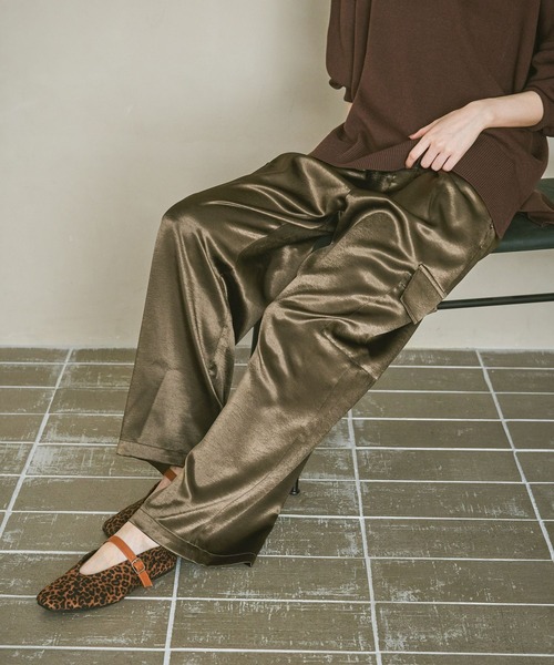 セール】サテンカーゴパンツ / 602384（カーゴパンツ）｜LAKOLE