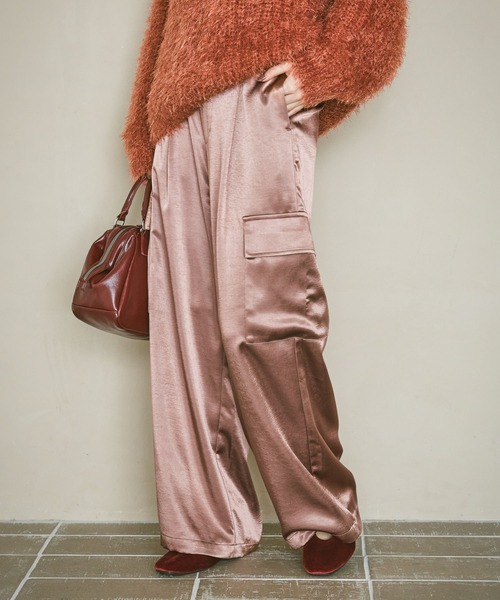 セール】サテンカーゴパンツ / 602384（カーゴパンツ）｜LAKOLE