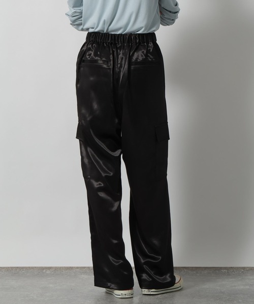 サテンカーゴパンツ♪38ブラック美品 セール】サテンカーゴパンツ / 602384（カーゴパンツ）｜LAKOLE