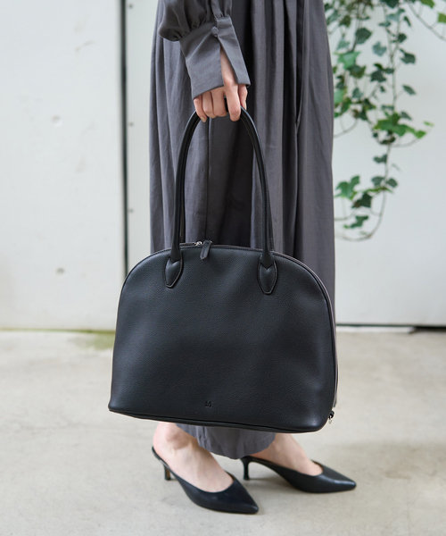 &MyuQ(アンドミューク)の「【&MyuQ/アンドミューク】THALLO ショルダーバッグ / トートバッグ(トートバッグ・レディース・キャメル/ブラック・フリー)」の3枚目の写真