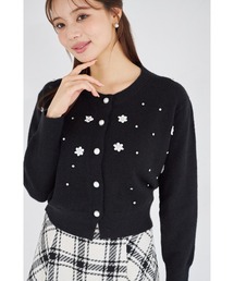 ビジュー パール」に該当するニット/セーター（ブラック/黒色系