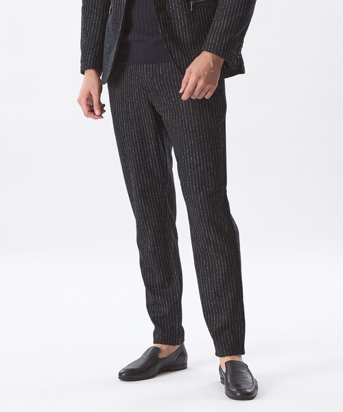 EPOCA UOMO(エポカウォモ)の「【セットアップ対応】ストライプウールパンツ(その他パンツ・メンズ・ブラック/グレー系その他2・46/48)」の2枚目の写真