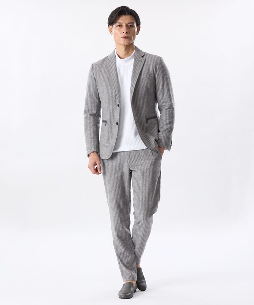 セール】【セットアップ対応】ストライプウールパンツ（その他パンツ