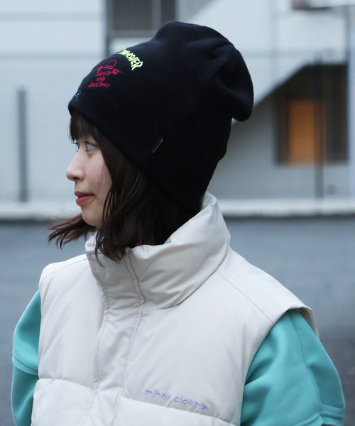THRASHER(スラッシャー)の「【THRASHER/スラッシャー】アートワークデザイン リブニットワッチ(ニットキャップ/ビーニー・メンズ・グレー/ブラック系その他/ブラック・FREE)」の4枚目の写真