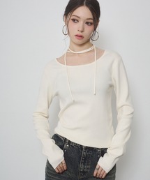 ENVYM | 前後２WAY チョーカー ハイゲージ ニットトップス(ニット/セーター)