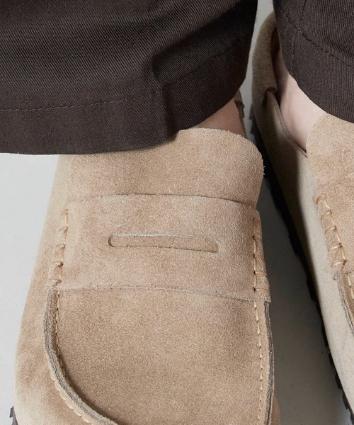 BIRKENSTOCK（ビルケンシュトック）の「BIRKENSTOCK/ビルケンシュトック NAPLES WRAPPED ネープルス フットベッド コインローファー（ローファー・メンズ・ブラック/ベージュ・40/39/41/42/37/43/36/38）」の16枚目の写真