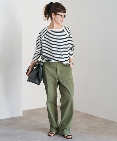 Spick & Span（スピックアンドスパン）の「《WEB限定 / 追加3》ルーズベイカーパンツ（カーゴパンツ・レディース・チャコールグレー/カーキ・40/38/34/36）」の6枚目の写真