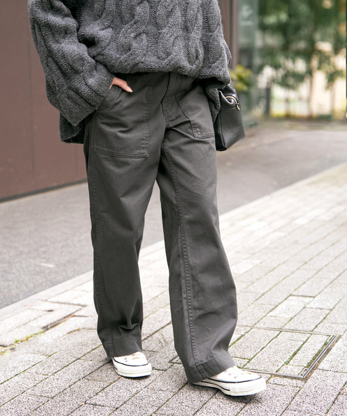 Spick & Span（スピックアンドスパン）の「《WEB限定 / 追加3》ルーズベイカーパンツ（カーゴパンツ・レディース・チャコールグレー/カーキ・40/38/34/36）」の20枚目の写真