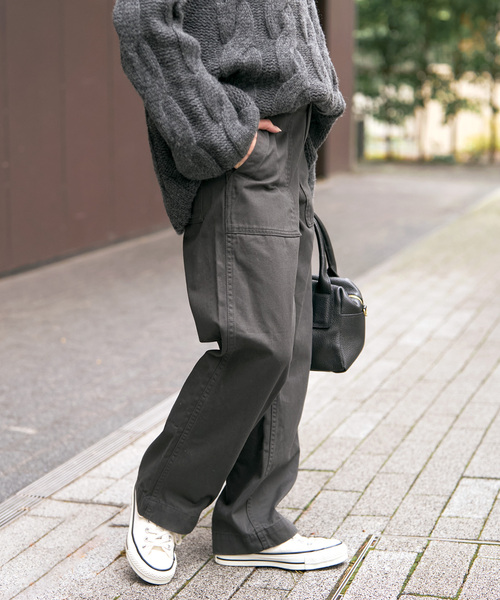 Spick & Span（スピックアンドスパン）の「《WEB限定 / 追加3》ルーズベイカーパンツ（カーゴパンツ・レディース・チャコールグレー/カーキ・40/38/34/36）」の21枚目の写真