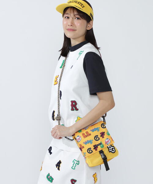 セール】【PEARLY GATES】POPベースボール柄サコッシュ型カートポーチ