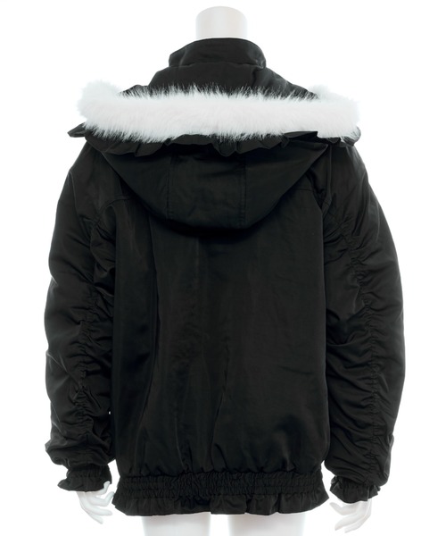 Secret Honey（シークレットハニー）の「レースアップブルゾン（ブルゾン・レディース・ブラック/オフホワイト/レッド・MEDIUM）」の15枚目の写真