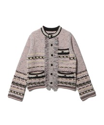 ESTNATION エストネーション ツイード ノーカラージャケット ESTNATION｜エストネーションのノーカラージャケット通販 - ZOZOTOWN