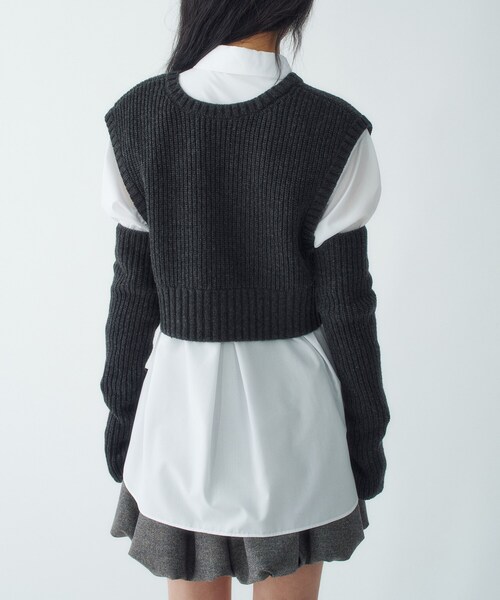 dual form vest knit（ニット/セーター）｜CODE A（コードエー）の