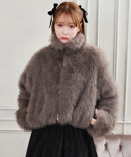 フェイクファーショートコート（ブルゾン）｜one after another NICE