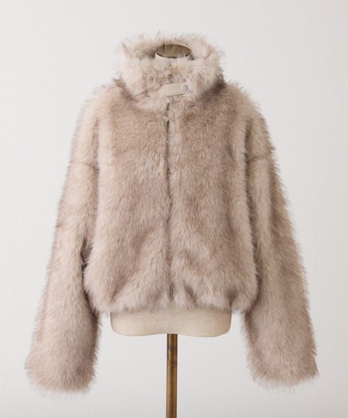 フェイクファーショートコート（ブルゾン）｜one after another NICE