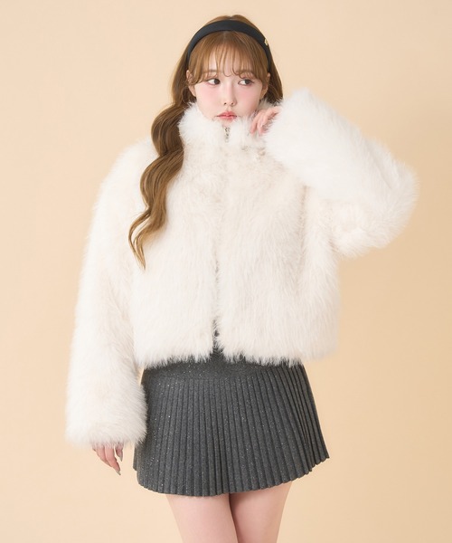 フェイクファーショートコート（ブルゾン）｜one after another NICE
