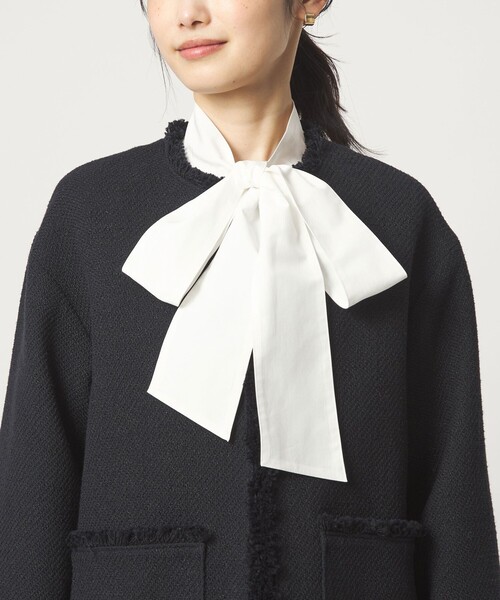 セール】［size SHORTあり］ミックス ツイードライク ポケット ノー