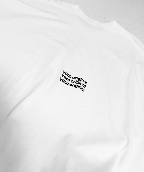 YACA(ヤーカ)の「Loose Sleeve Logo Tee/ルーズスリーブロゴT【unisex item】(Tシャツ/カットソー・レディース・ホワイト/ブラック・FREE)」の18枚目の写真