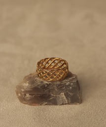 bonu.（ボヌ）の「【サージカルステンレス】メッシュリング（リング）」