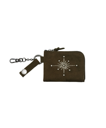 DEFGARMENTS（デフグラメンツ）の「NEEDLE STONE WALLET [KHAKI]（札入れ/マネークリップ）」