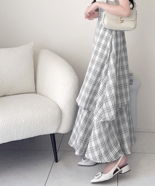mily bilet（ミウィビレット）の「【mily bilet】ツイスト襟で小顔見え。カシュクールドッキングワンピース (ロング丈)（ワンピース・レディース・アイボリー系2/アイボリー系1・X-LARGE/SMALL/MEDIUM/LARGE）」の17枚目の写真