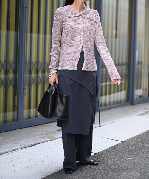 Marient（マリエント）の「ミックスポロニットCD（ニット/セーター・レディース・ブラック/ブラウン・FREE）」の10枚目の写真