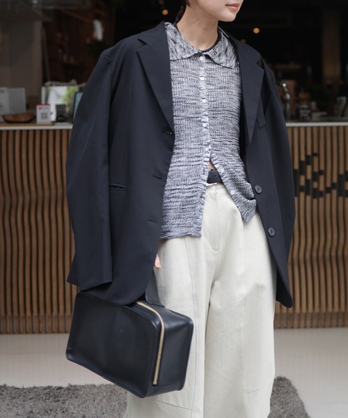 Marient（マリエント）の「ミックスポロニットCD（ニット/セーター・レディース・ブラック/ブラウン・FREE）」の17枚目の写真