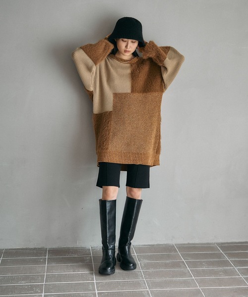 LEPSIM（レプシィム）の「サーモニットハット　604769（ハット・レディース・ブラック/アイボリー・ONE SIZE）」の12枚目の写真