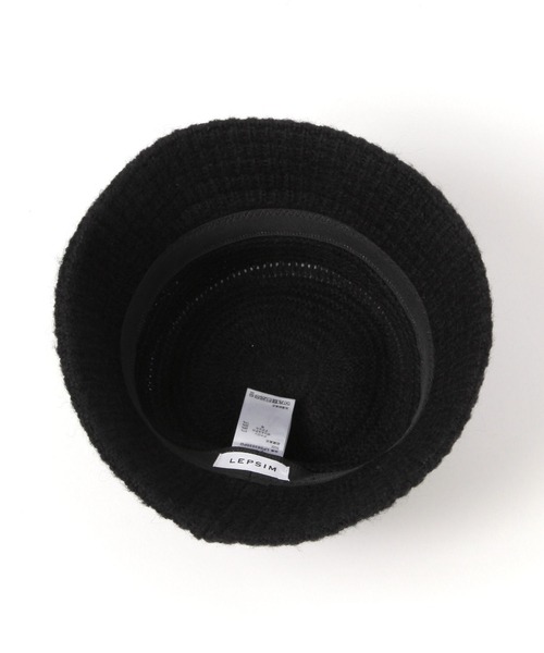 LEPSIM（レプシィム）の「サーモニットハット　604769（ハット・レディース・ブラック/アイボリー・ONE SIZE）」の7枚目の写真