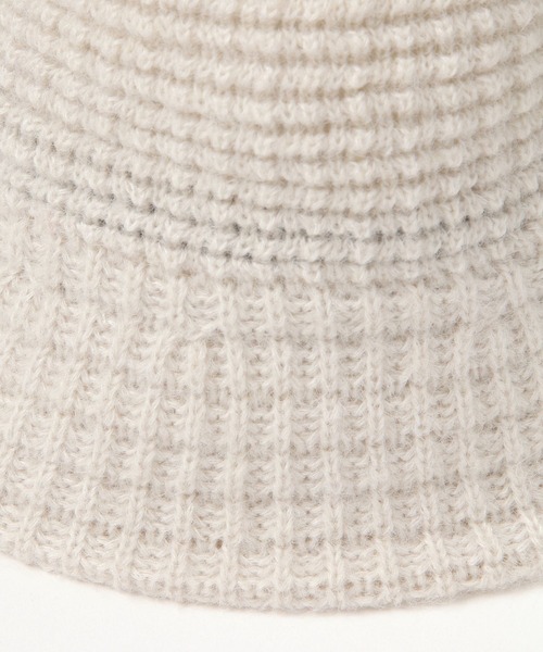 LEPSIM（レプシィム）の「サーモニットハット　604769（ハット・レディース・ブラック/アイボリー・ONE SIZE）」の3枚目の写真